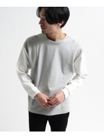 ダブルフェイスパネルカットソー/ホワイト(501)