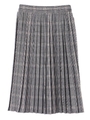 チェックプリーツスカート/グレー
