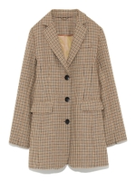 チェック柄ロングジャケット/BRW