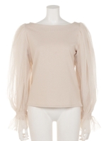 チュールキャンディースリーブプルオーバー/CREAM