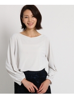 ツイストスリーブプルオーバー/ライトベージュ(051)