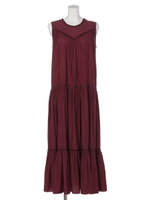 ティアードブレードロングOP/ダークピンク