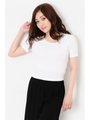 テレコショートTシャツ/WHITE
