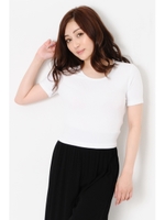 テレコショートTシャツ/WHITE