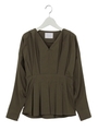 ドロップコクーンブラウス/KHAKI