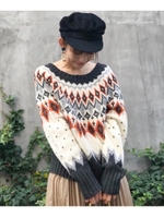 ノルディックコンパクトニット/ホワイト(002)