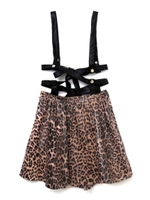 ハーネスレオパードスカート/ベージュ