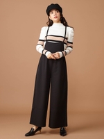 ハイウエストオールインワン/ブラック