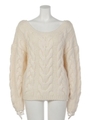 パンピーケーブルKnit TOP/IVOY