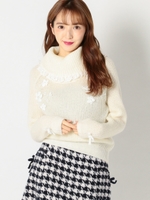 フェアリーオフタートルレーシーニット/シロ