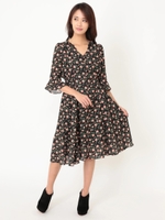 フラワーワンピース/BLACK