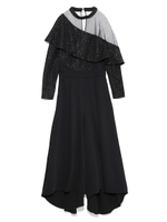 フリルレースオールインワン/BLK