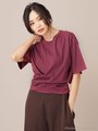 フロントクロスリボンプルオーバー/ワイン