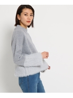 ブロックシャギーニット/ライトグレー(011)