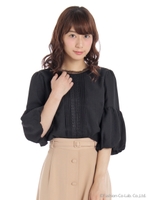 プチスタンドバルーン袖レースB/L/クロ