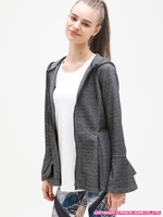 ヘムフレアフーディ/ヘザーチャコール