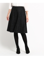 ベーシックフレアスカート/ブラック(619)