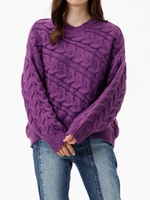 ボリュームケーブル KNIT PO/PPL
