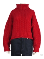 ボリュームニット/RED