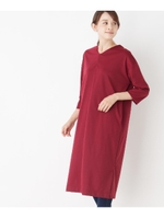 ポンチロングワンピース/ワインレッド(063)