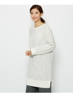 ミックス編みワンピ/オフホワイト(403)