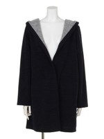 ミル起毛フードコーディガン/コン/グレー