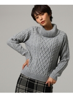 メレウール　ジャガードニット/ライトグレー(011)