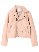 ライダースジャケット/ピンク