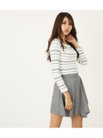 ラップアシメフレアJ／W SS-PT/GRY