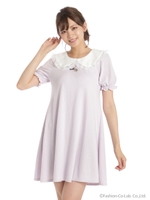 ラビットくりぬきカットワンピース/パープル