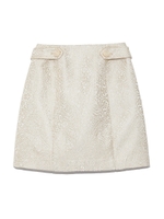 ラメジャガードスカート/OWHT