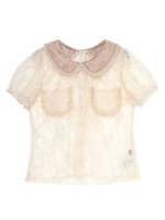 ランジェリーレースブラウス/ブラック