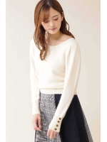 リゾートハイゲージニット/ホワイト(030)