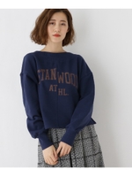 リメイク風ゆるスウェットプルオーバー/ネイビー(093)