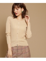 レーシーニットカーディガン/ベージュ(052)