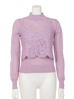 レースキャミレイヤード2点SET/ピンク