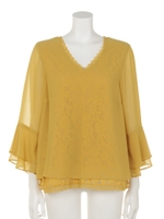 レースセットフリルBL/イエロー