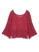 レースフレアートップス/PNK