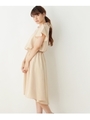肩スリットリボンワンピース/ナチュラル(050)