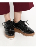 厚底スタッズオックスフォードシューズ/ブラック(019)