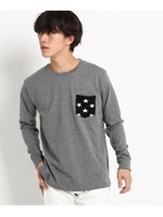 長袖 Tシャツ ニットポケット WEB限定/ブラック(119)