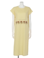 日焼けハローキティマキシTシャツワンピ/YE