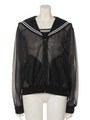 SEETHROUGH SAILOR BLOUSON/BLACK