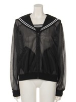 SEETHROUGH SAILOR BLOUSON/BLACK