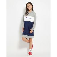 【20%OFF】Championコラボ切り替え裏毛パーカーワンピース