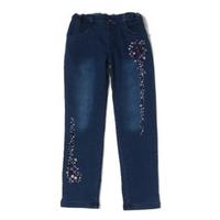 【30%OFF】お花刺しゅう入り裏起毛パンツ