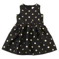 【30%OFF】トドラー ゴールド ドット ドレス
