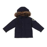 【30%OFF】フードフェイクファーつきダウンブルゾン