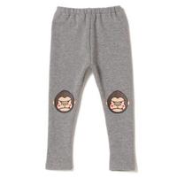 【30%OFF】ファニーゴリラプリントつき裏起毛ストレッチレギンス