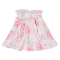 【30%OFF】フリル花柄ハイウエストフレアスカート